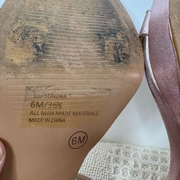 Mix No. 6 Sundra Sandal Metallic Pink Platform Heels - Picture 8 of 12